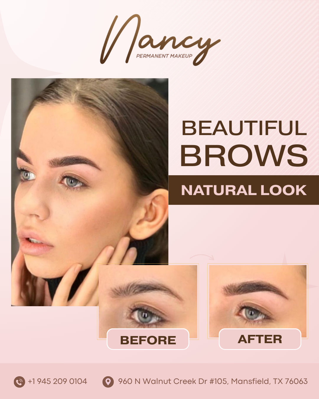 Beautiful Brows Natural Look - Before and After